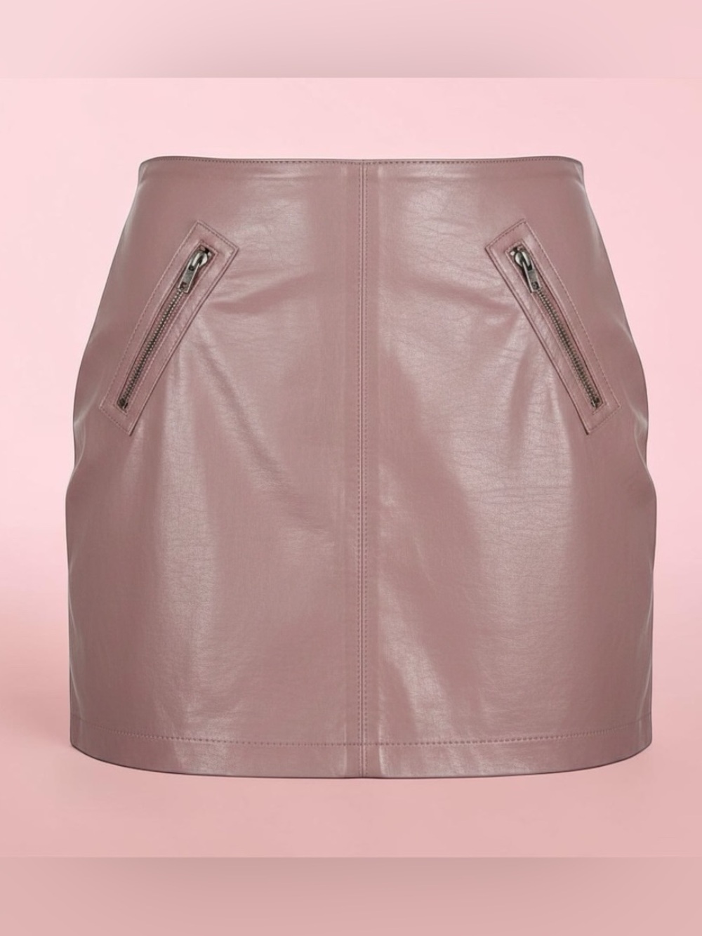Forever 21 Pink Faux Leather Mini Skirt NWT Small